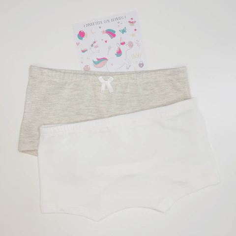 Culotte MELANGE/CRUDO Pre-Teen (pack x 2)