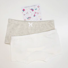Culotte MELANGE/CRUDO Pre-Teen (pack x 2) - comprar online