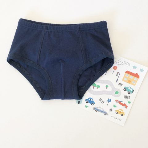 Slip Liso Azul (pack x3)