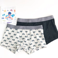 BOXER PLAY GRIS OSCURO (PACK X 2)