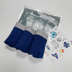 Boxer Liso Azul (pack x 3) en internet