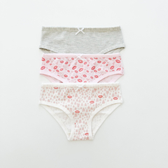 Bombacha Pre-Teens Love (pack x3)