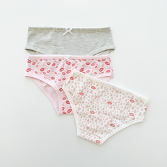 Bombacha Pre-Teens Love (pack x3) - comprar online