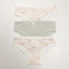 Bombacha Pre-Teens Duo Besos (pack x 3)