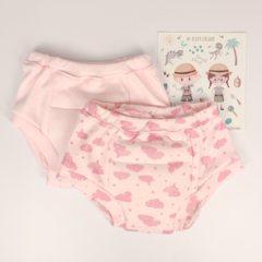 Trainer Nube Rosa (pack x 2)