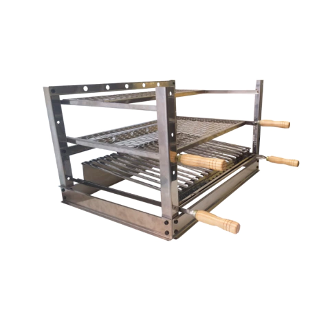 Suporte de Bancada para Churrasqueira 60x45 Gourmet Aço Inox Pantheon