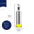 Galheteiro Porta Azeite Vinagre em Vidro com Aço Inox e Dosador - comprar online