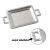 Bandeja Clássica Inox Pequena - Pantheon Cód: 096 na internet