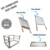 Imagem do Grill Manual 50,0 x 44,5cm Aço Inox + Grelhas Cabo Madeira