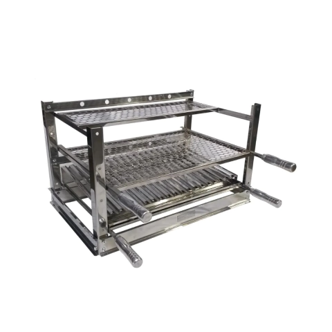 Suporte de Bancada para Churrasqueira 50x51,5 Gourmet Aço Inox Pantheon