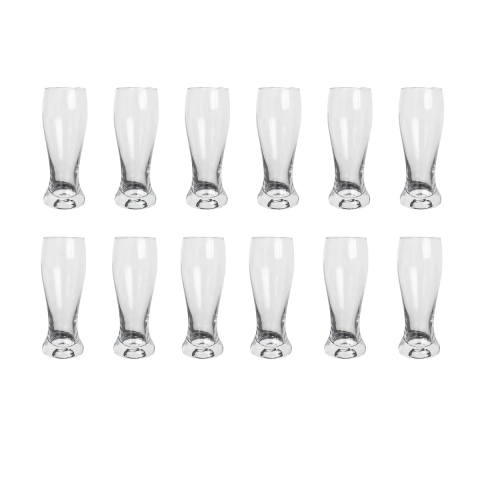 Kit 12 Copos de Chopp Cerveja Drinks Clássico em Vidro Transparente 315 ml para Festas Bares Restaurantes