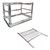 Suporte Churrasqueira Bancada + Grelha Moeda 60x50 Cabo Cabo Aluminio