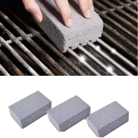 3 Pedras Tijolo Limpa Grelhas, espetos e churrasqueiras