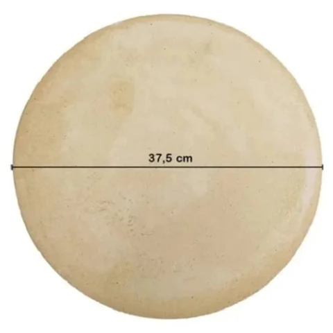 Placa Pedra Refratária Para Pizza Diâmetro 37 Cm