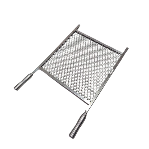 Grelha Moeda 40x40cm Inox Cabo de Alumínio 920-40A