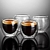 copo café vidro parede dupla