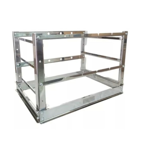 Suporte Vazio Grill Manual 70x51 cm Aço Inox