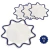 Jogo Americano Estrela em Corda de Algodão 4 Peças Sousplat Decorativo para Mesa Posta - comprar online