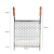 Grelha Moeda 50x40cm Inox Cabo Madeira Cód: 920-50M - comprar online