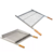 Kit Churrasco Grelha Parrilla + Grelha Moeda em Inox Pantheon - 50X40 - Cabo Madeira Cód: KGR-P.M-50M