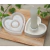 Molde Silicona Porta Vela Corazón Velón Finito Yeso Resina - comprar online