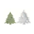 Molde Silicona Arbolito Colgante Árbol Navidad Resina Yeso Blanco - comprar online