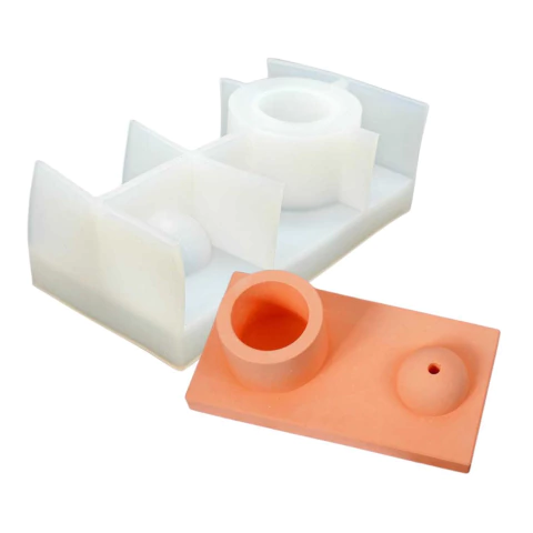 Molde Silicona Porta Vela Y Sahumerio Yeso Cemento Resina