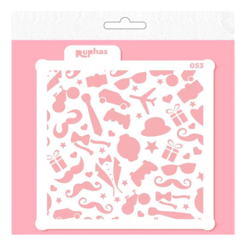 Stencil Papa 053 Tortas Cookies Porcelana Manualidades