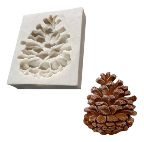 Molde Silicona Piñita Piña Pino Navidad Reposteria Porcelana