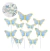 Topper Mariposa Para Torta X12 Unidades Reposteria Color Celeste - comprar online