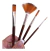Set X4 Pinceles Decoración Abanico Redondo Liner Plano - comprar online