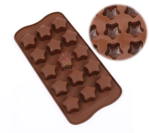 Molde De Silicona Estrella Estrellita Flor Bombón Chocolate