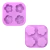 Molde Silicona X4 Flores Para Jabones Velas - comprar online