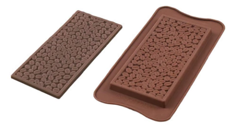 Molde De Silicona Tableta Barra De Chocolate Granos De Café