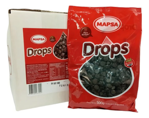 Gotitas Chips Chocolate Semiamargo Mapsa Bolsa X 500 Grs