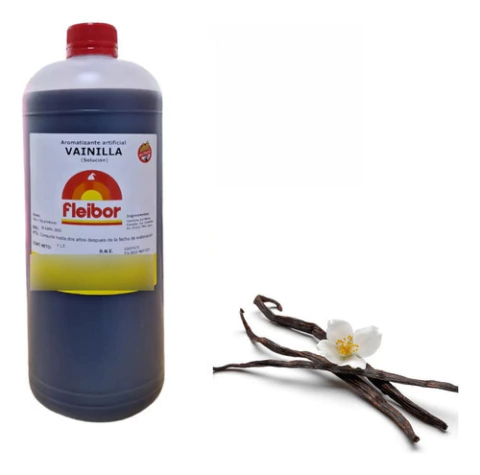 Esencia Vainilla 1 Litro Reposteria Fleibor