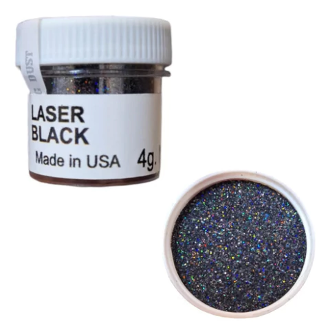 Glitter Comestible Laser Black Negro King Dust Reposteria