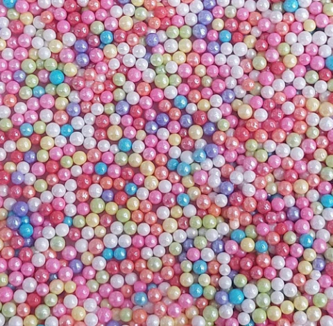 Sprinkles Mini Perlas De 2mm Multicolor Perladas Repostería