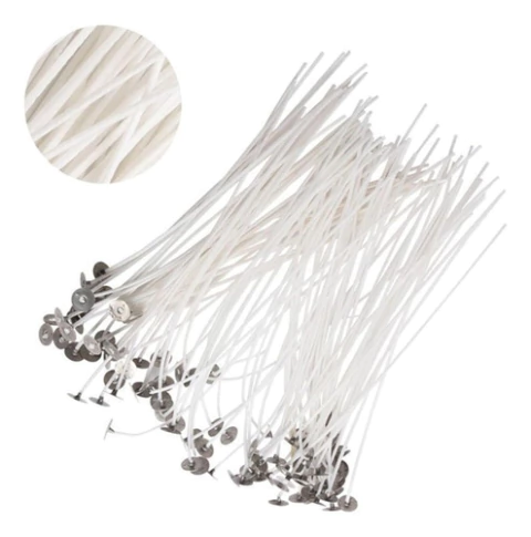 Pabilo Encerado Con Ojalillo 15cm X50 Unidades