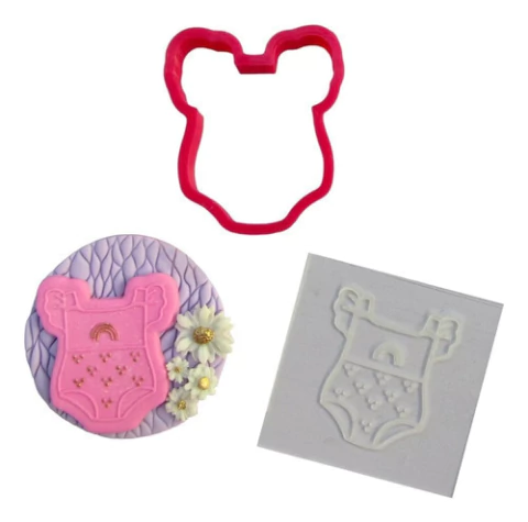 Stamp Sello Cortante Body Baby Shower Nena Galleta Fondant