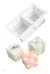 Molde Silicona Cubo X2 Velas Repostería Artesanias
