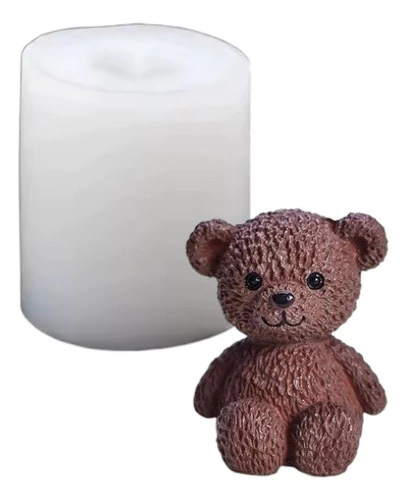 Molde Silicona Oso Osito Teddy 4cm Resina Vela