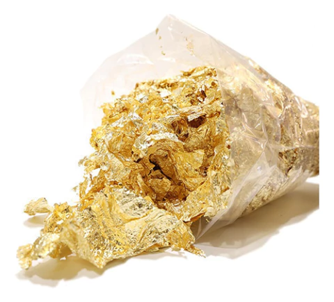 Lamina Dorada Escamas Foil Decoracion Resina Velas Uñas