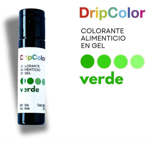 Colorante En Gel Comestible Verde Reposteria Drip Color