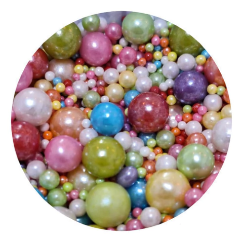 Mix Perlas Multicolor Comestibles Sprinkles 50gr Reposteria