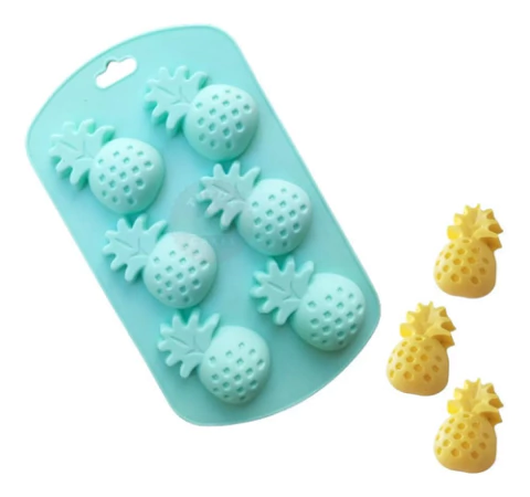 Molde De Silicona Fruta Ananá Piña Bombones Chocolate Jabón