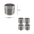 Set Lata X4 Contenedor Para Velas Acero Inoxidable 6.5x5cm - comprar online