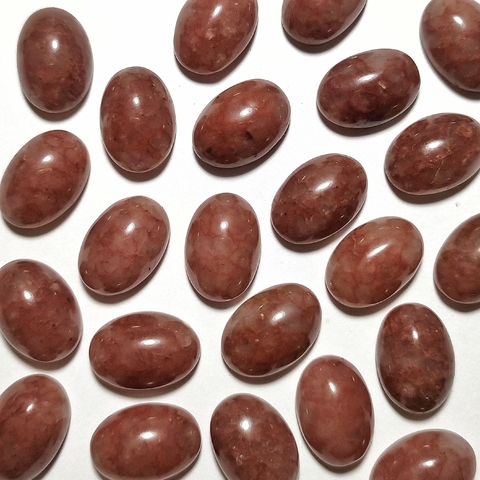 Quartzo Morango Oval 1,4cm