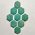 Amazonita Hexagonal 10mm