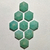 Amazonita Hexagonal 10mm
